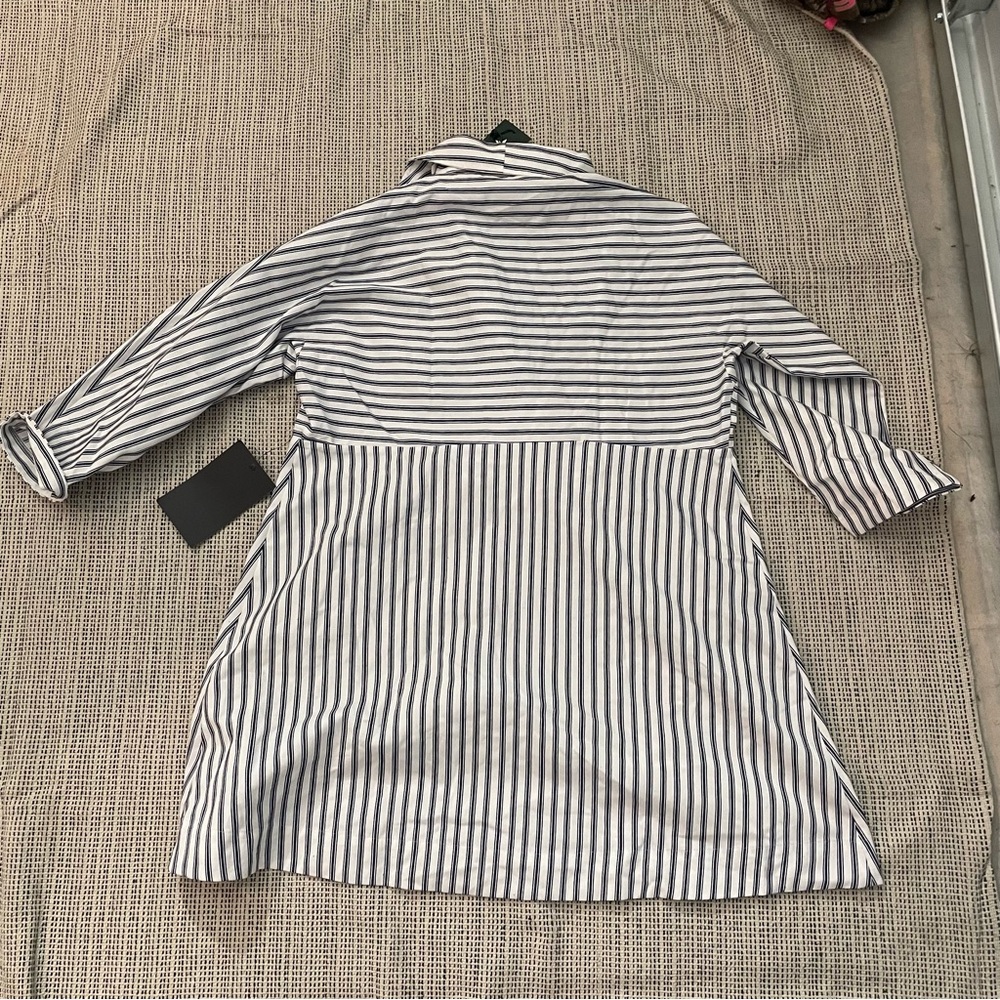TUCKERNUCK Women's French Blue Stripe Sloane Dress Size XL In Navy Stripe - Picture 6 of 7